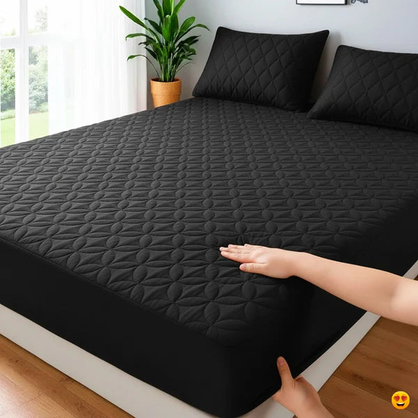 Quilted water-prof matress protector.