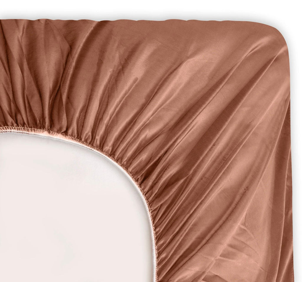 Terry Cotton 100% Waterproof Fitted Style Mattress Protector- Brown Color