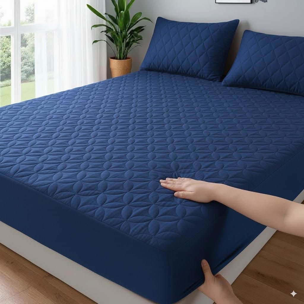 Quilted water-prof matress protector.