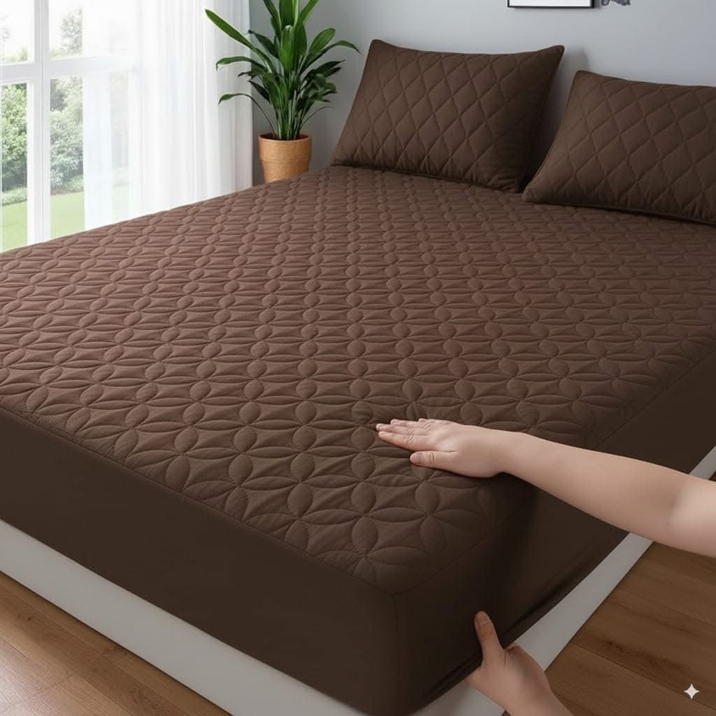Quilted water-prof matress protector.